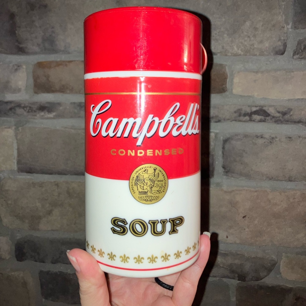 Campbell's Soup Thermos Red and White-1998